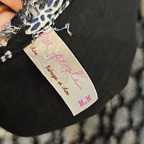 Free People “Heart Of Gold” Blue/Black Dress medium - Picture 8 of 10